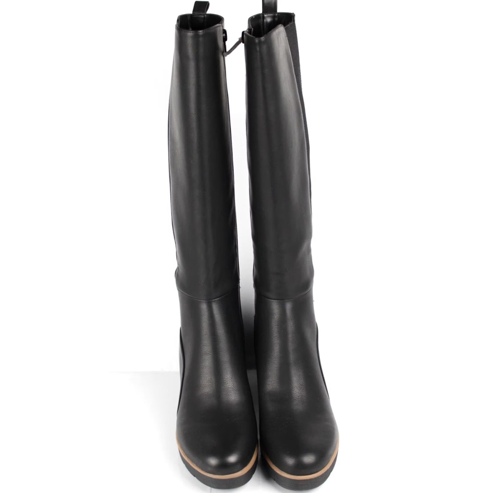 Naturalizer Naturalizer Women's Adrain Wedge Boots Knee High Size 8 M Black Size US 8 / IT 38 - 3 Thumbnail