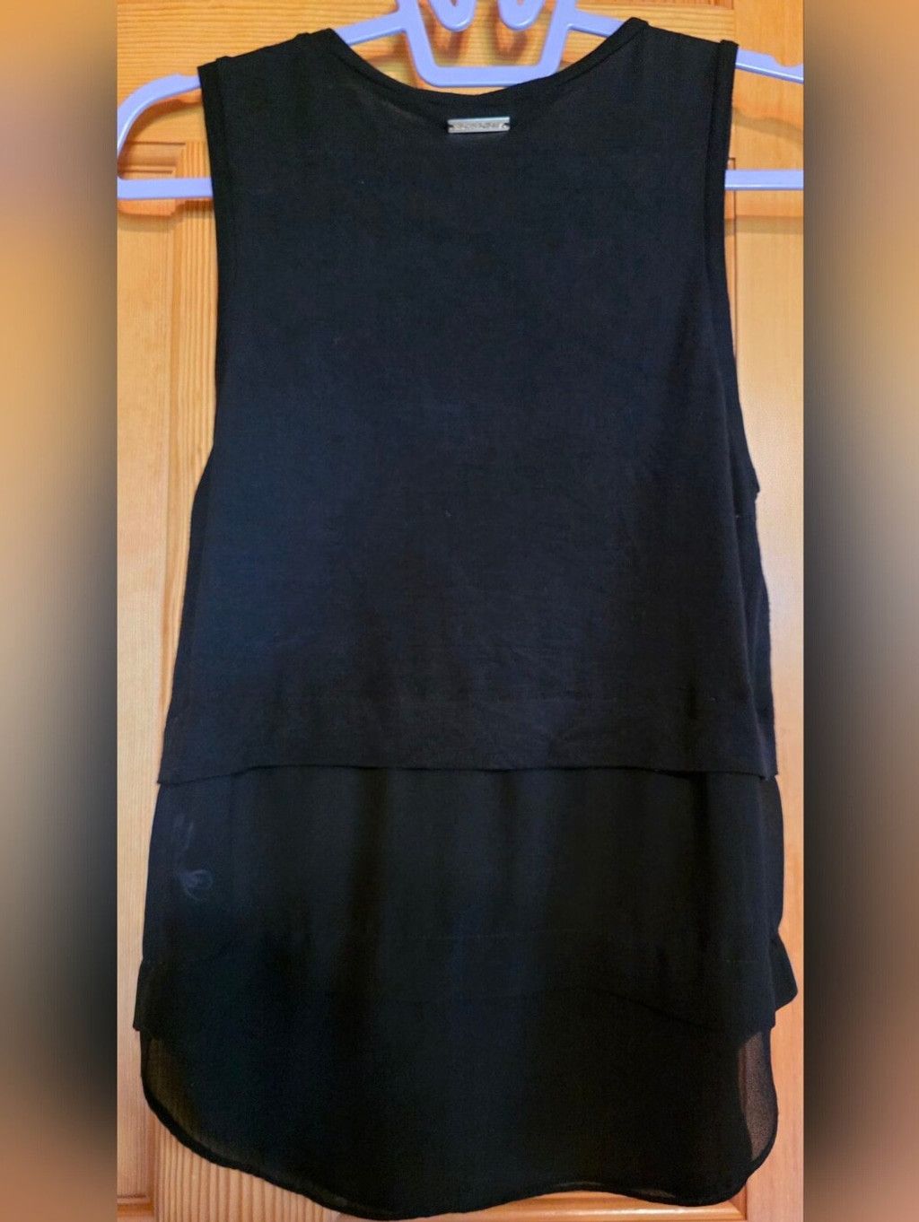 Michael Kors Michael Kors Black Sleeveless Layered Hem Tank Size XS / US 0-2 / IT 36-38 - 2 Thumbnail