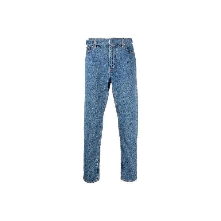 Off-White Off-White Classic Belted Straight Leg Jeans 0079 Size US 33 - 1 Thumbnail