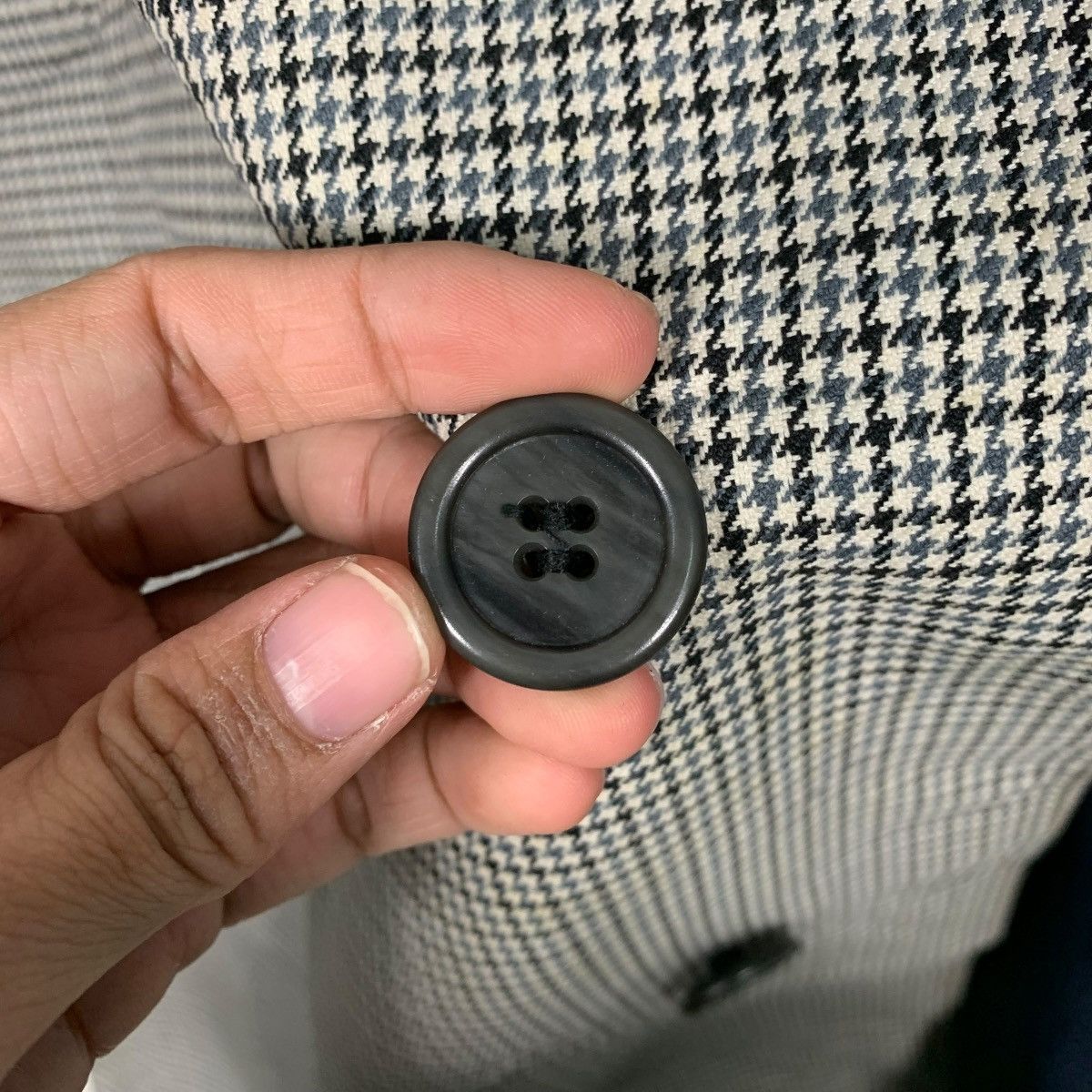 Aquascutum Vintage Aquascutum Houndstooth Trench Coat Size US L / EU 52-54 / 3 - 15 Thumbnail