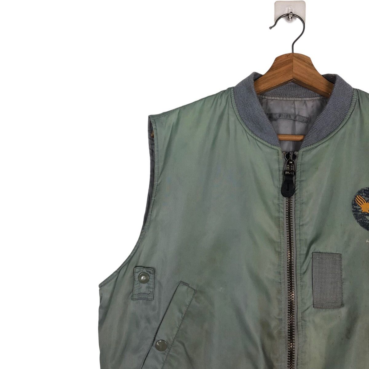 Other 🔥Vintage Fly Bomber Vest Jacket USN Military Biker Size US M / EU 48-50 / 2 - 7 Thumbnail