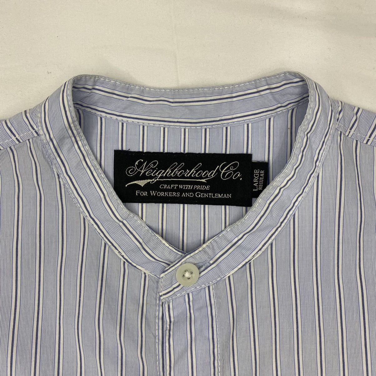 Neighborhood Neighborhood Chinese Collar Stripe Shirt Size US M / EU 48-50 / 2 - 5 Thumbnail