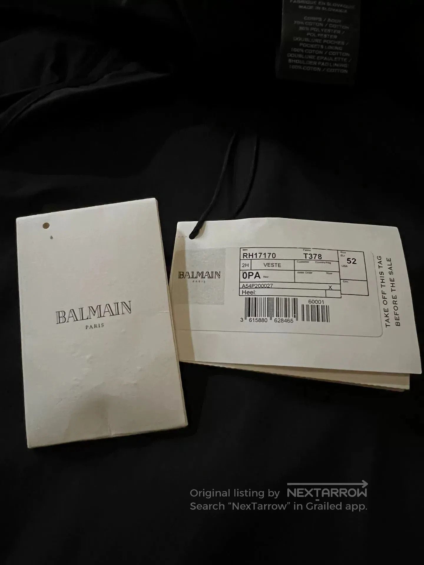 Balmain balmain black slim-fit blazer with silver buttons. Size US L / EU 52-54 / 3 - 7 Thumbnail