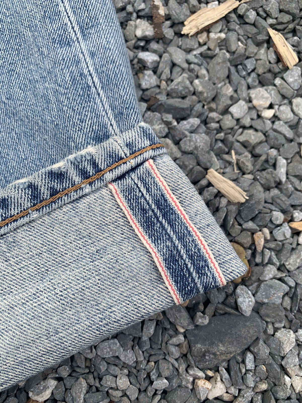 Kapital VINTAGE EDWIN 505XX SELVEDGE FADED JAPANESE DISTRESSED DENIM Size US 30 / EU 46 - 10 Thumbnail