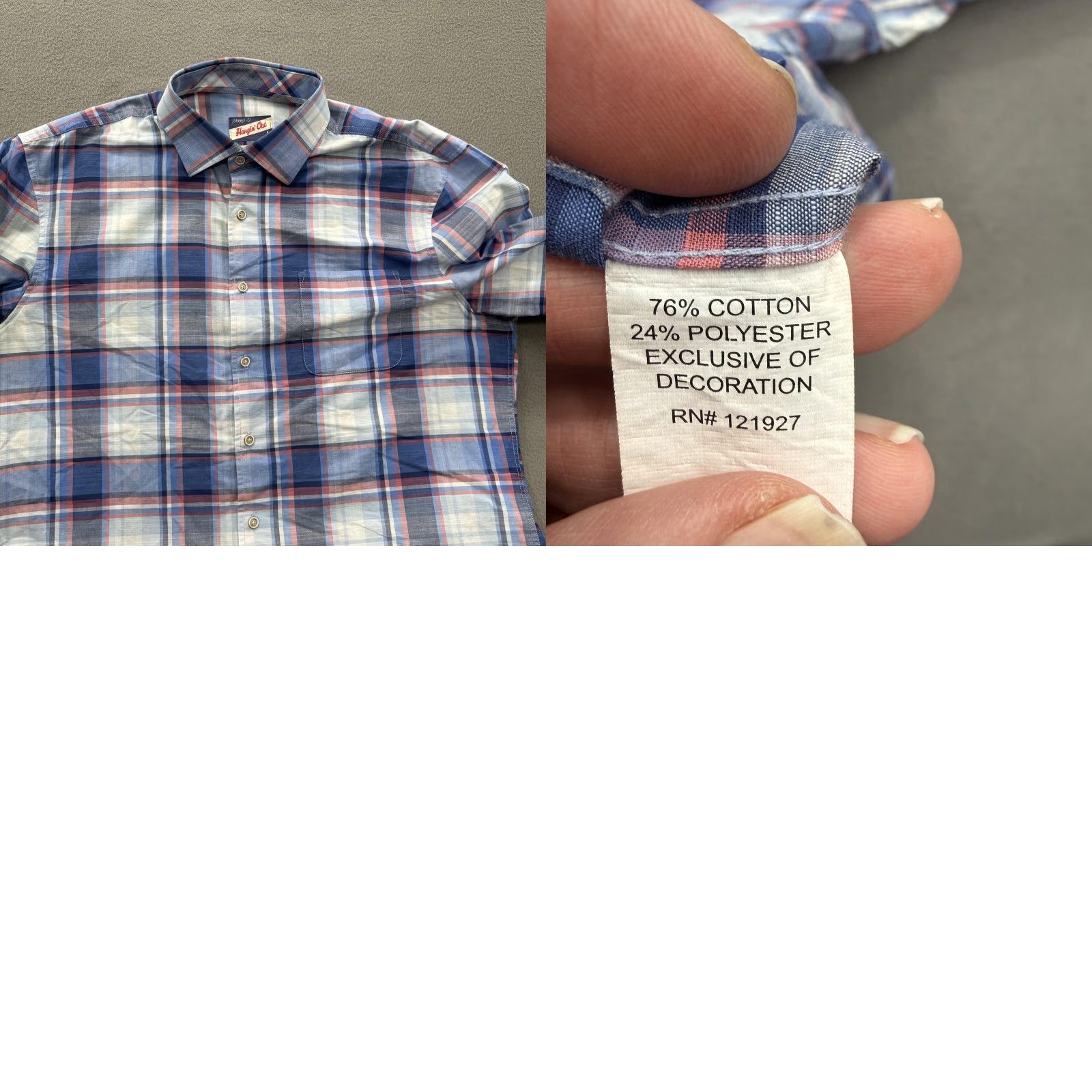 johnnie-O johnnie-O Shirt Mens Large Blue Plaid Long Sleeve Button-Up Casual Size US L / EU 52-54 / 3 - 8 Thumbnail