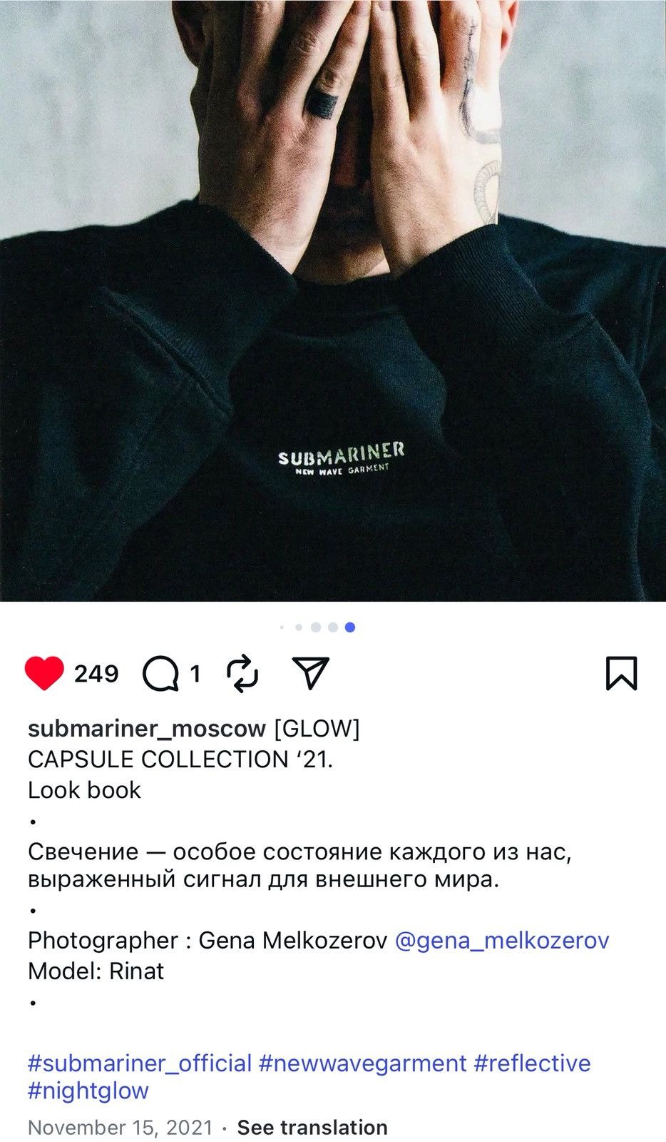 Other 2021 SUBMARiNER MOSCOW GLOW CREWNECK GiTD PHOSPHORESCENT Size US L / EU 52-54 / 3 - 3 Thumbnail