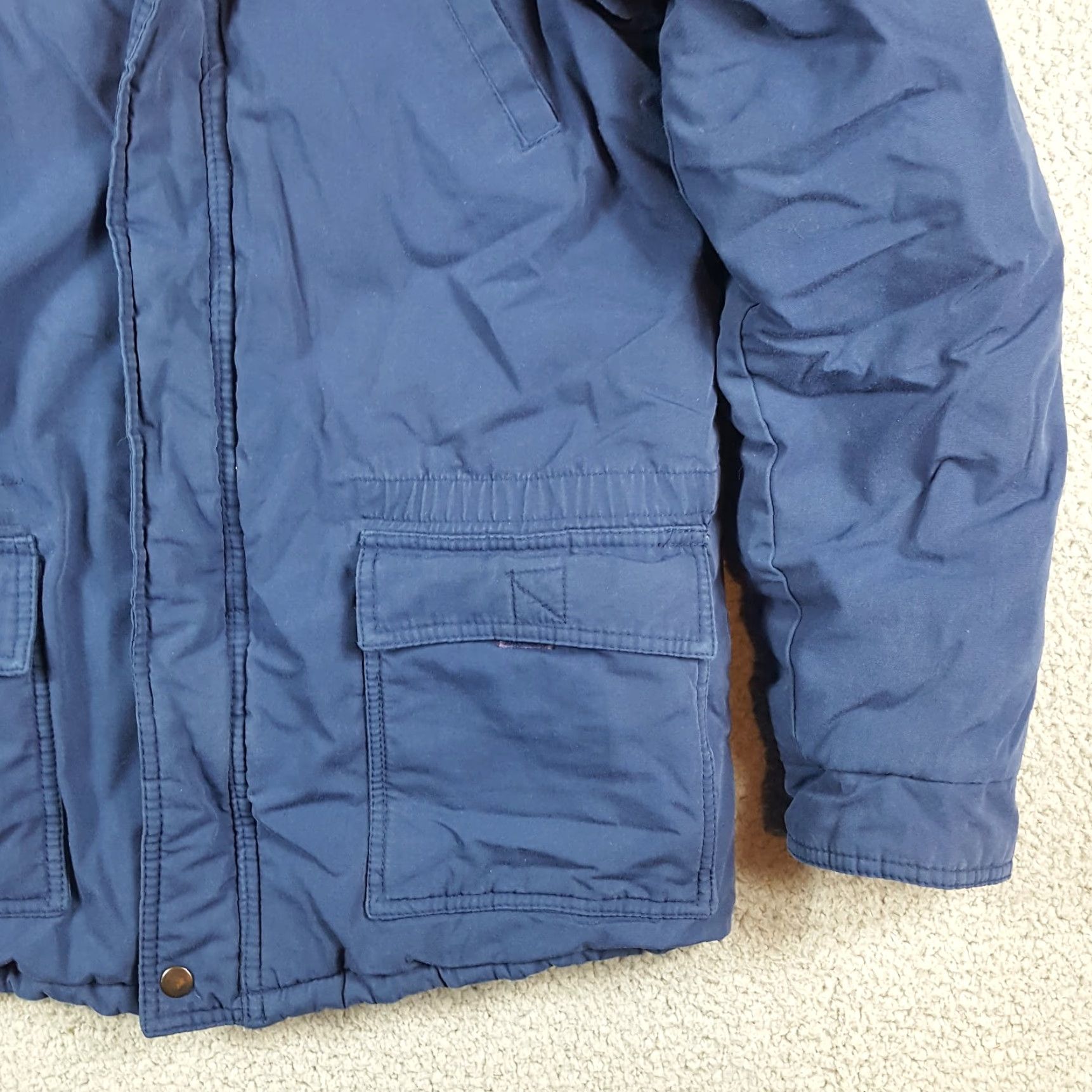 Vintage VINTAGE Art II Jacket Men 80s Buffalo Plaid Flannel Lined Hooded Outdoor Coat Blue Medium, Full Zip, Pockets, Lined, Vintage 80s, Fall, Spring, Winter Size US M / EU 48-50 / 2 - 4 Thumbnail
