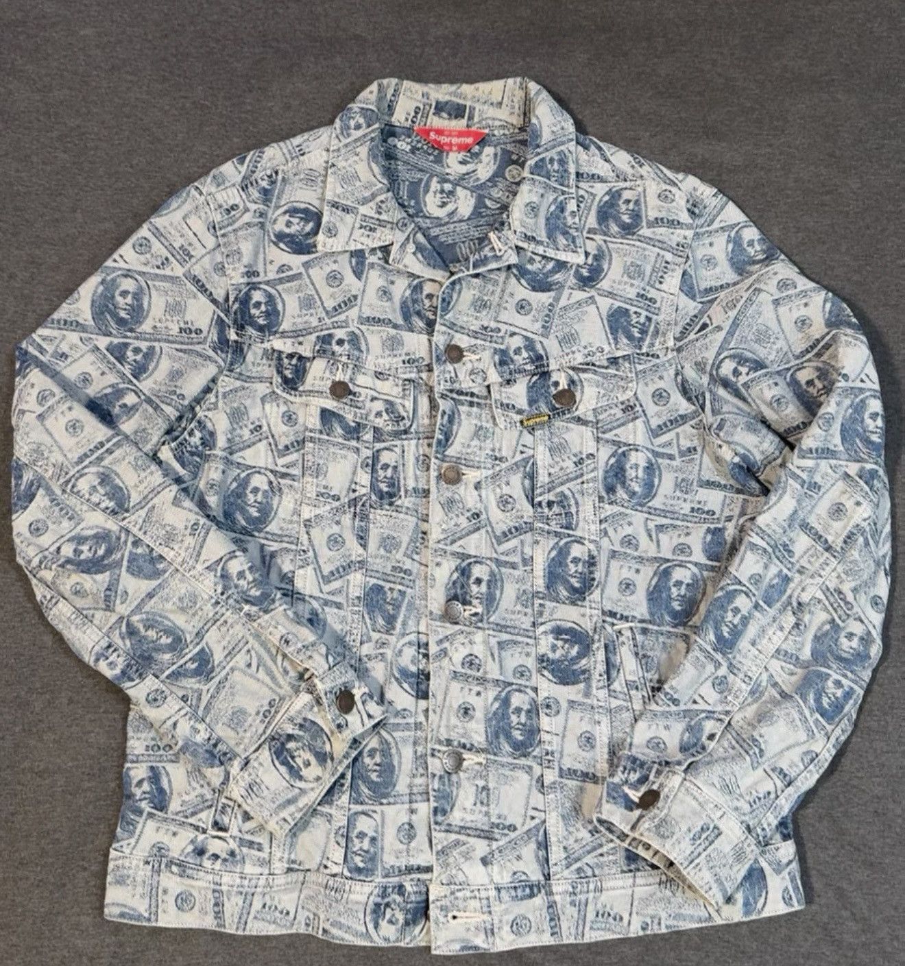 Supreme 100 Dollar Bill Trucker Jacket | Grailed