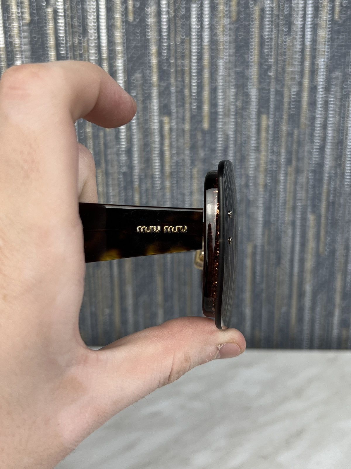 Miu Miu Miu Miu SMU 01R Reveal Sunglasses (Y0318) Size ONE SIZE - 5 Thumbnail