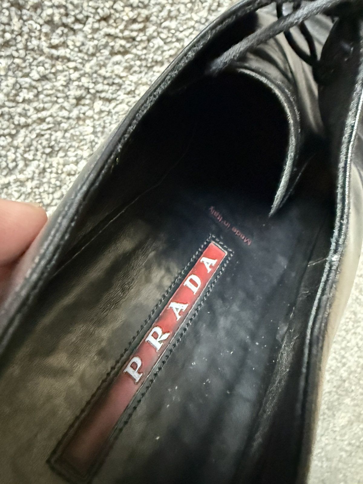 Prada Prada Leather Derby Shoes / Minimal Dress Shoes Size US 10 / EU 43 - 3 Thumbnail