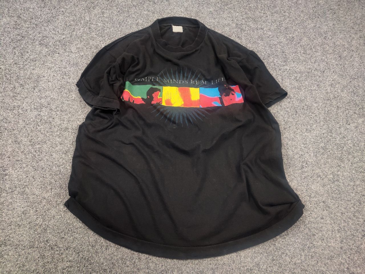 Band Tees Vintage 90s Simple Minds The Real Life Tour Band T-Shirt Tee Size US M / EU 48-50 / 2 - 3 Thumbnail
