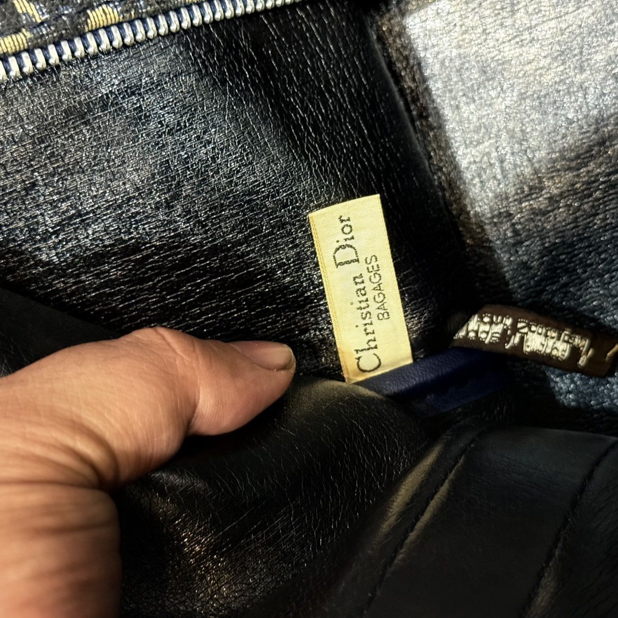 Christian Dior Monsieur Vtg 70s Christian Dior "Bagages" Trotter Monogram Boston 45 Size 44 - 17 Thumbnail