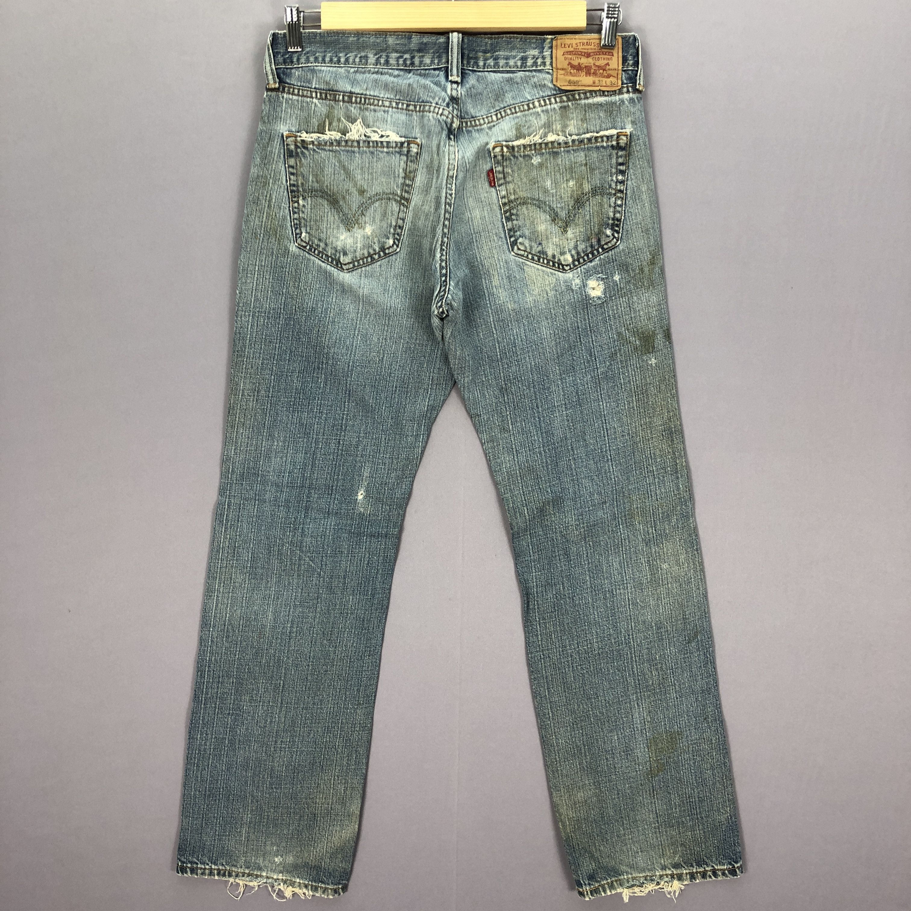 Levi's Vintage 90s Distressed Levis Jeans Levi's 559 Painter Denim Size US 32 / EU 48 - 2 Thumbnail