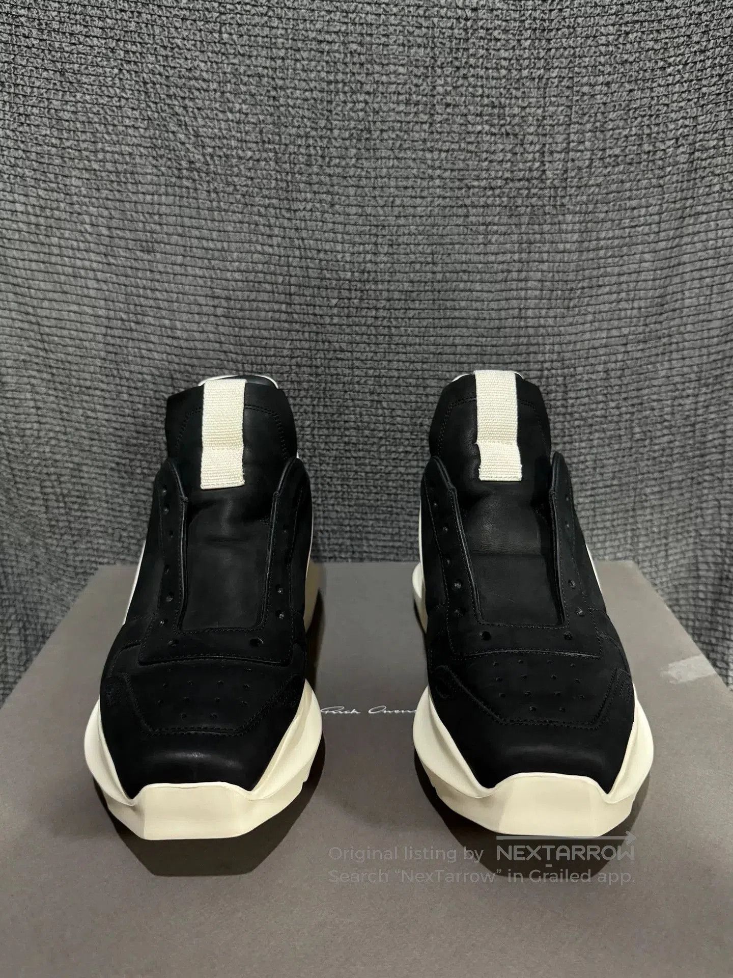 Rick Owens Rick Owens Black and White Thick Sole Sneakers. Size US 5 / EU 37 - 5 Thumbnail