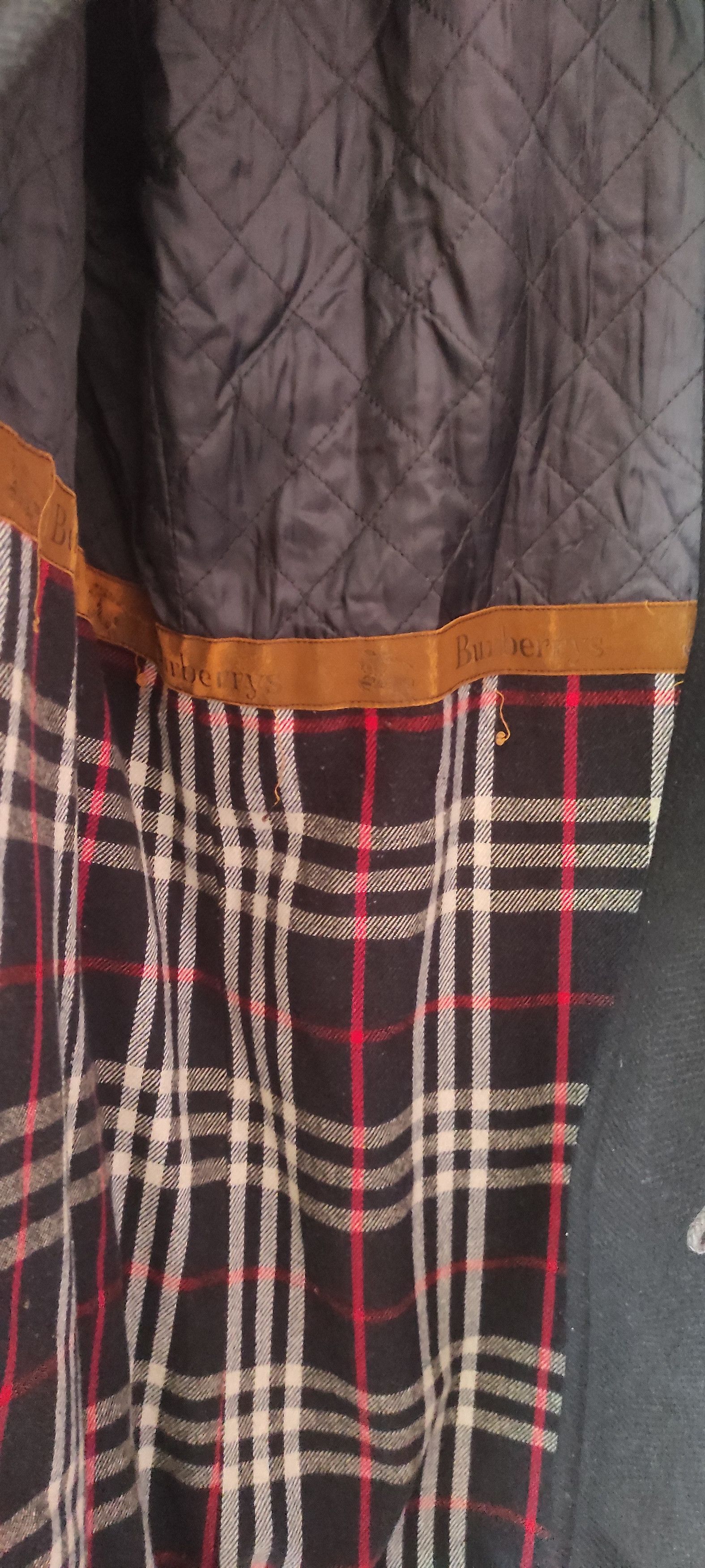Burberry × Vintage Burberrys Mens Nova Check Wool Duffle Coat Made In Spain Size US L / EU 52-54 / 3 - 14 Thumbnail