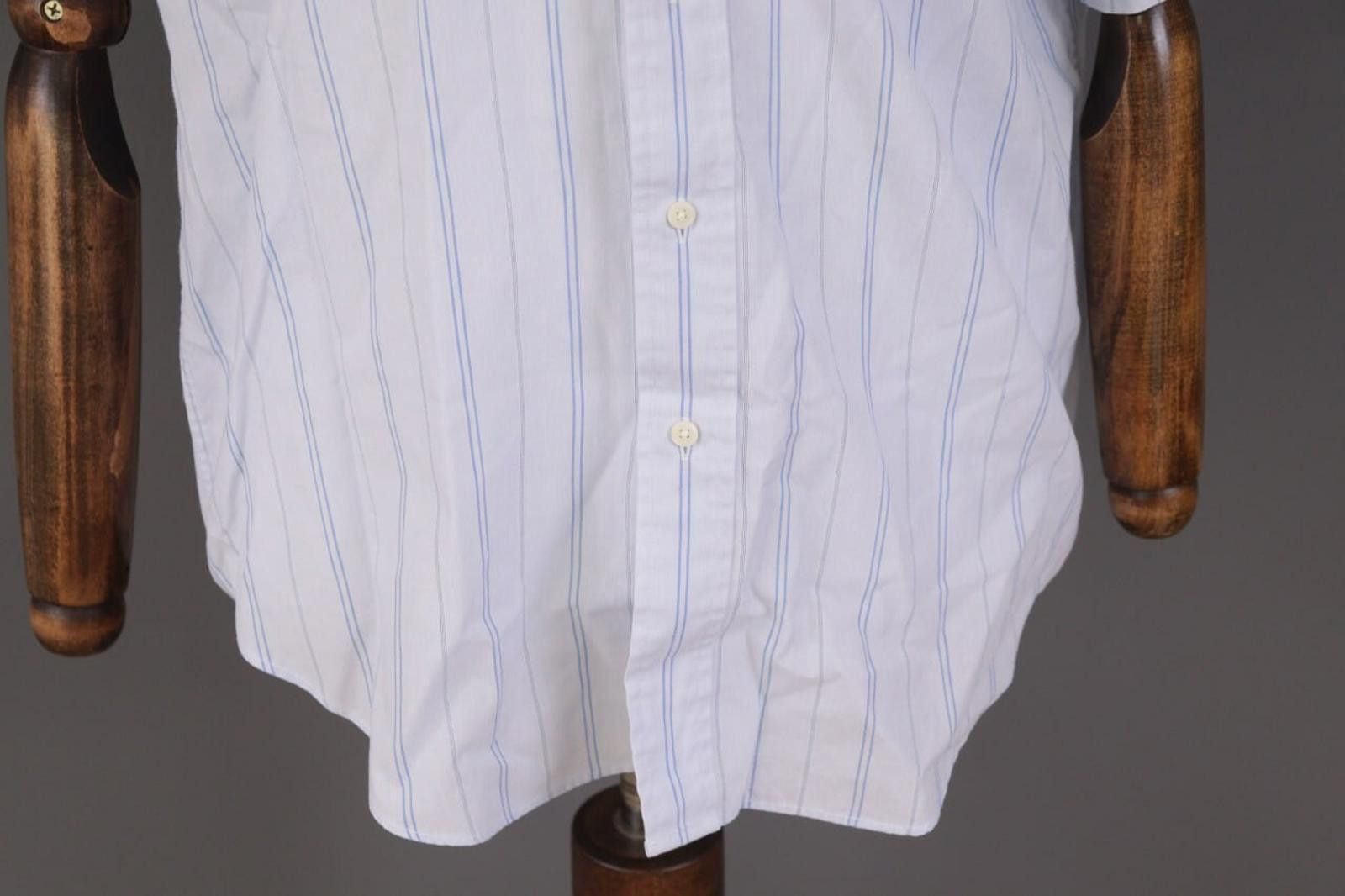 Christian Dior Monsieur Vintage Christian Dior Blue Stripe Dress Shirt Size 41 / 16 Size US M / EU 48-50 / 2 - 2 Thumbnail