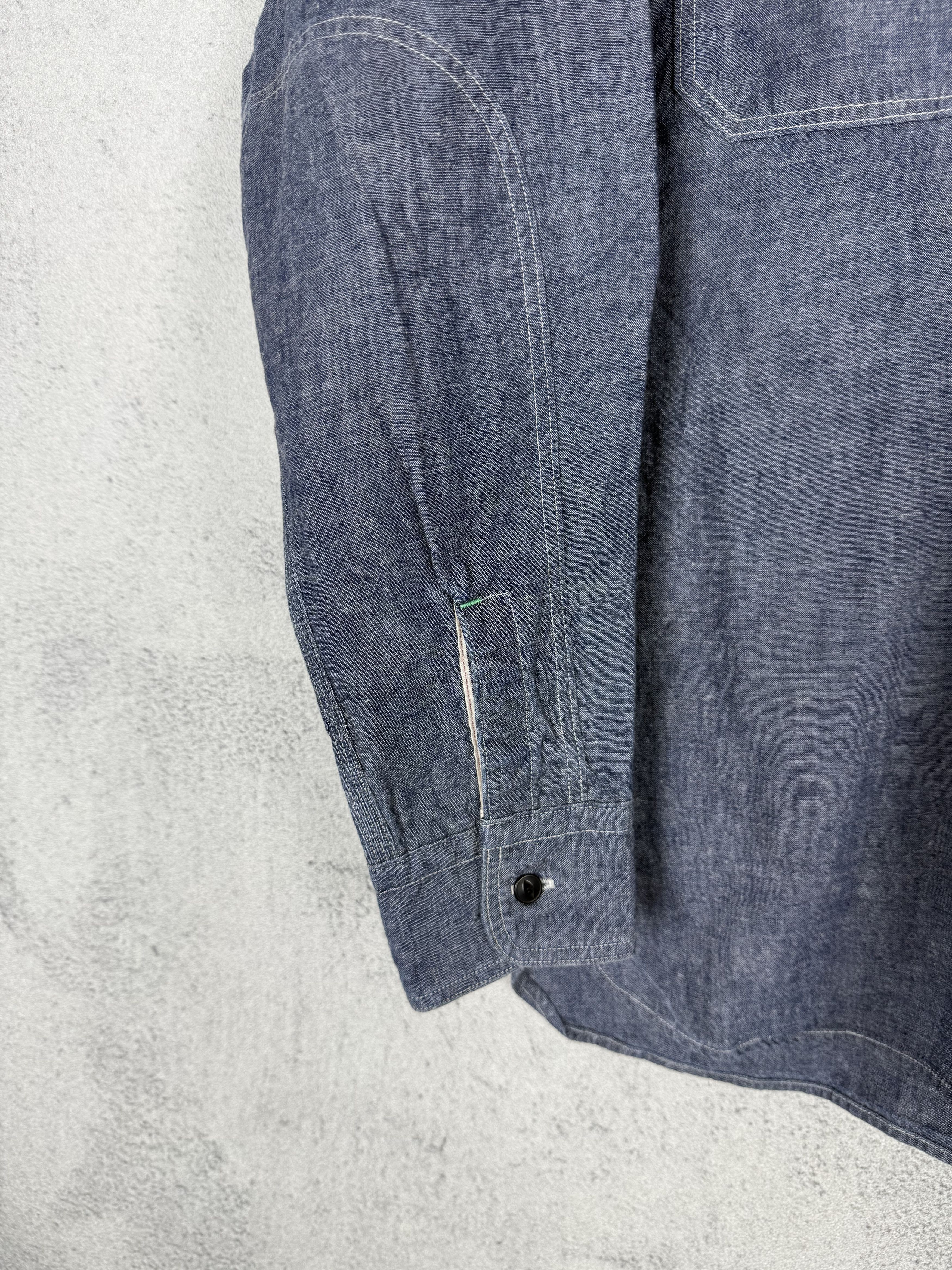 Nigel Cabourn Nigel Cabourn Chambray Work Shirt Size US S / EU 44-46 / 1 - 6 Thumbnail