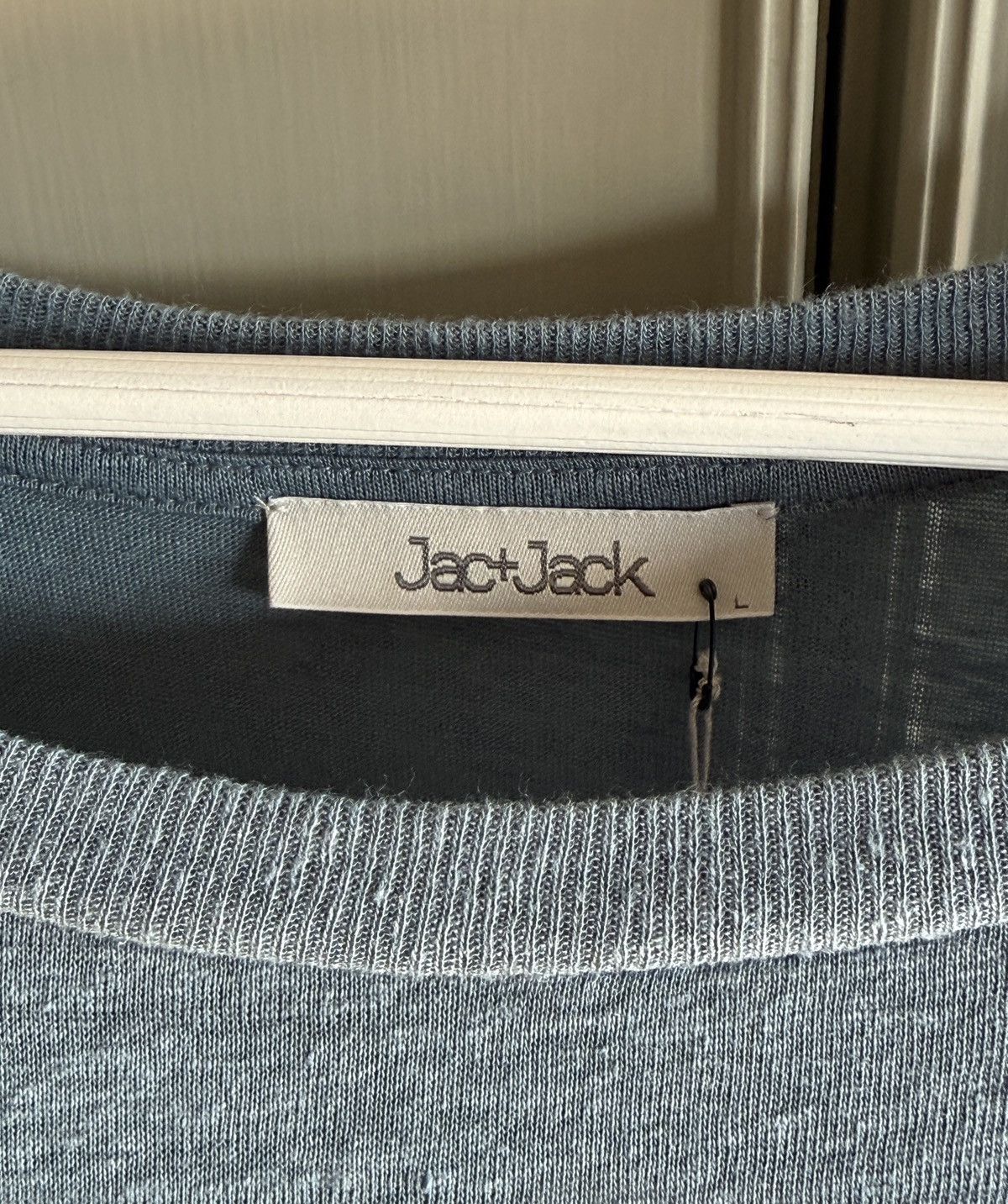 Jac + Jack Curved Hem Woven Linen Tee - NWT Size L / US 10 / IT 46 - 5 Thumbnail