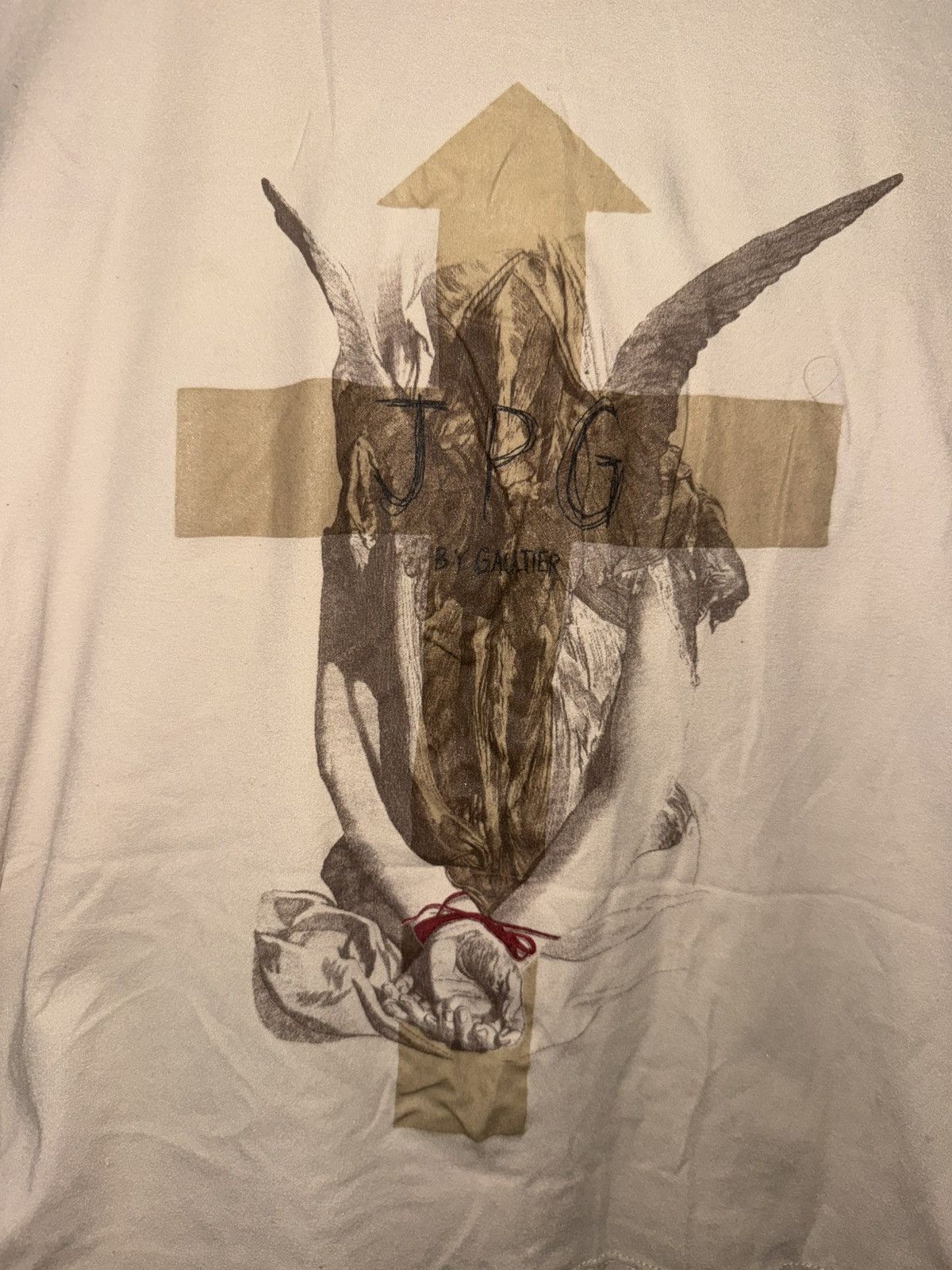 Jean Paul Gaultier Jean Paul Gaultier beige long sleeve T-shirt Size S / US 4 / IT 40 - 3 Thumbnail