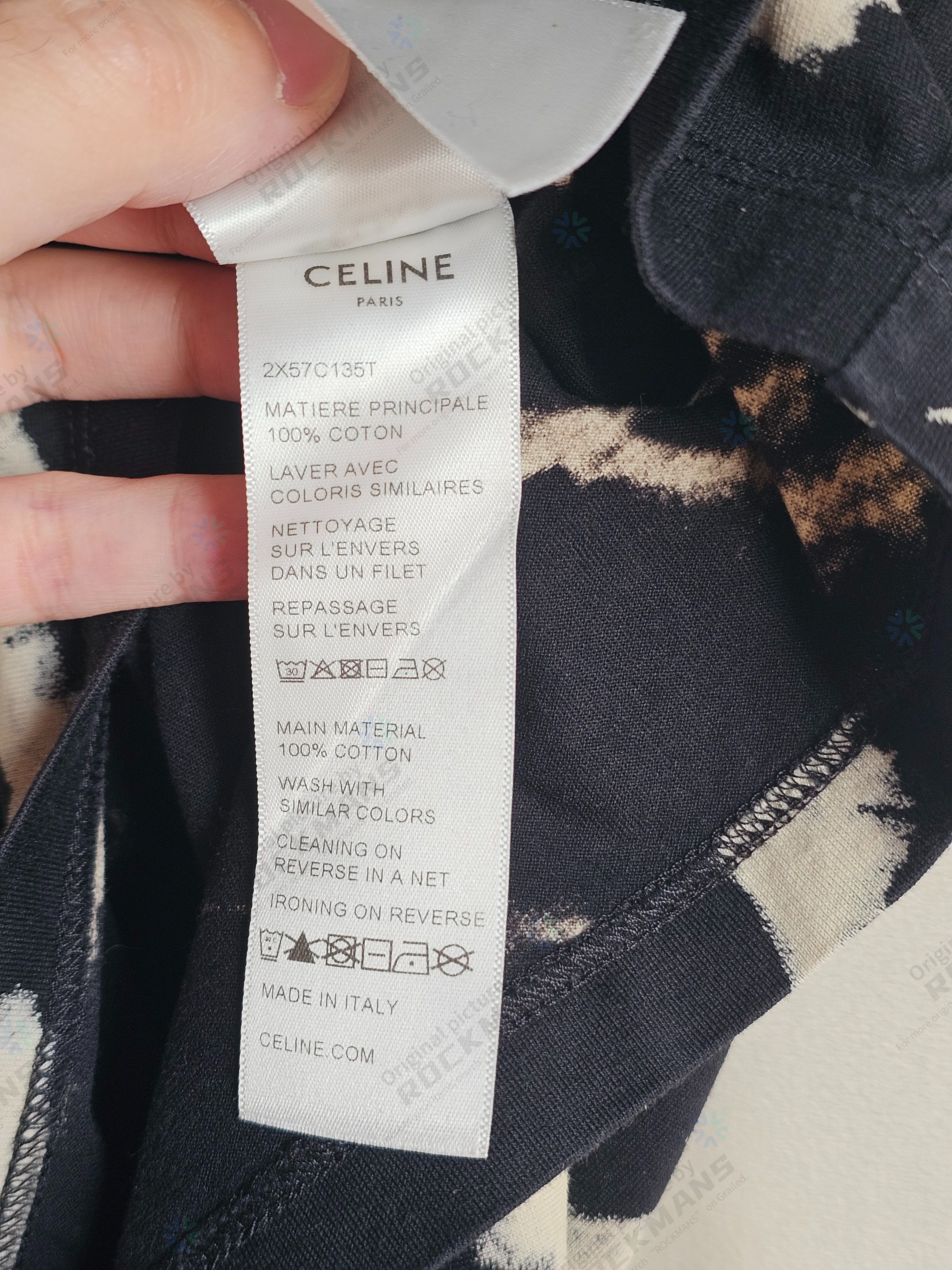 Celine CELINE Men's Tie-Dye Oversize T-Shirt Size M Size US M / EU 48-50 / 2 - 7 Thumbnail