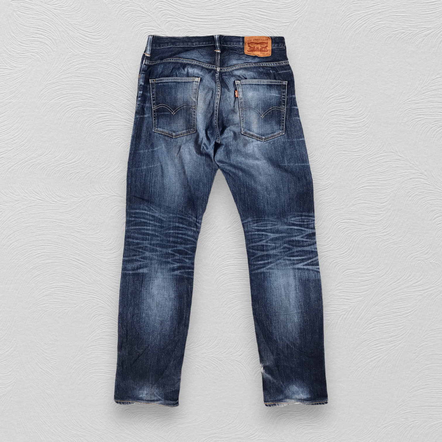 Levi's Vintage Levi's 551 Jeans Distress Dark Wash Denim KJ919 Size US 33 - 2 Thumbnail