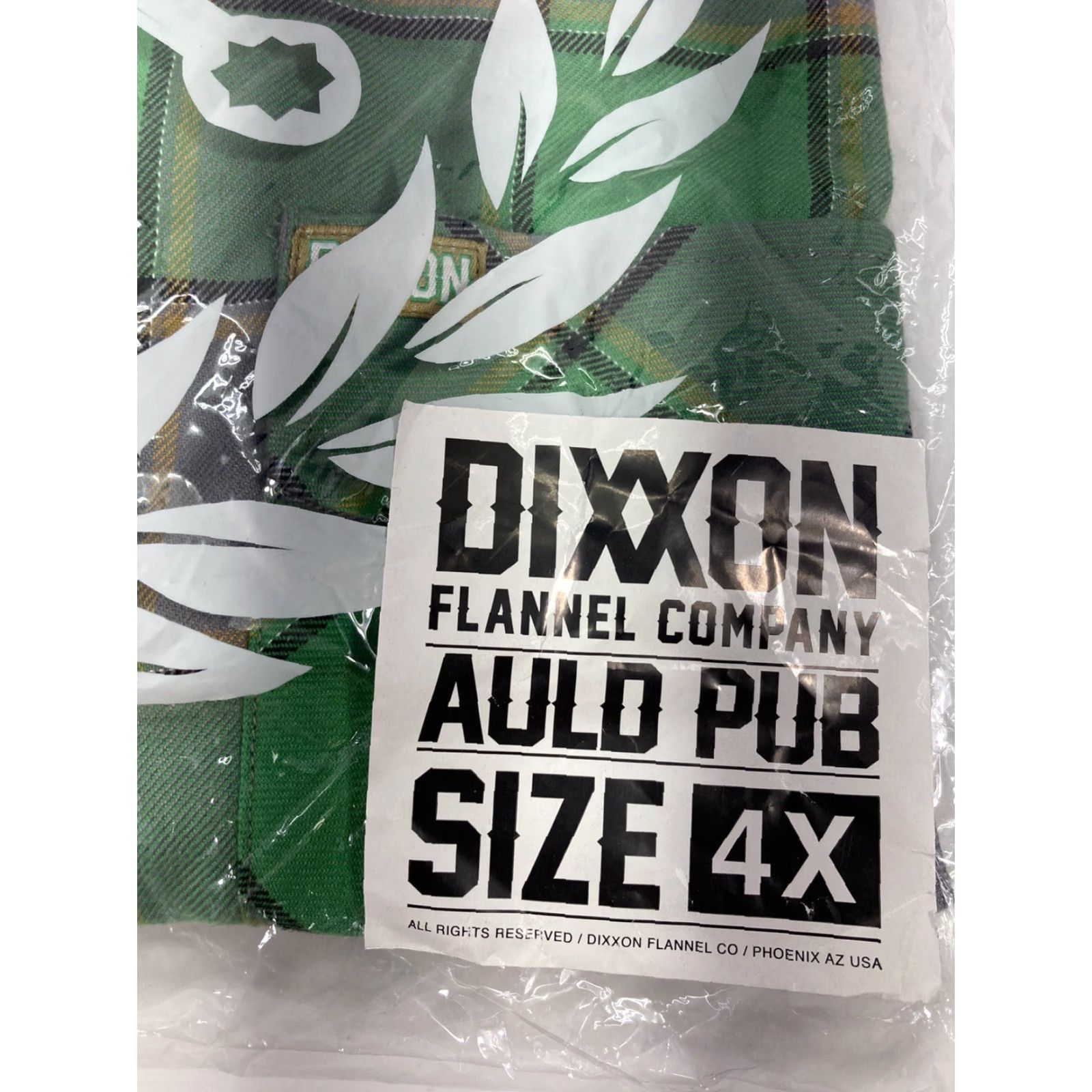 Vintage Dixxon Flannel Company Shirt Men 4XL Green Auld Pub Button Long Sleeve Plaid Regular Size Size US XXL / EU 58 / 5 - 3 Thumbnail