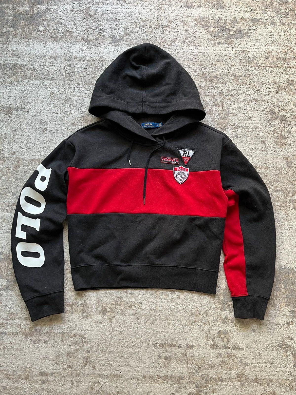 Polo Ralph Lauren Ralph Lauren Polo Racing Retro Hoodie Sz M 2019 Patch Logo Size M / US 6-8 / IT 42-44 - 1 Thumbnail