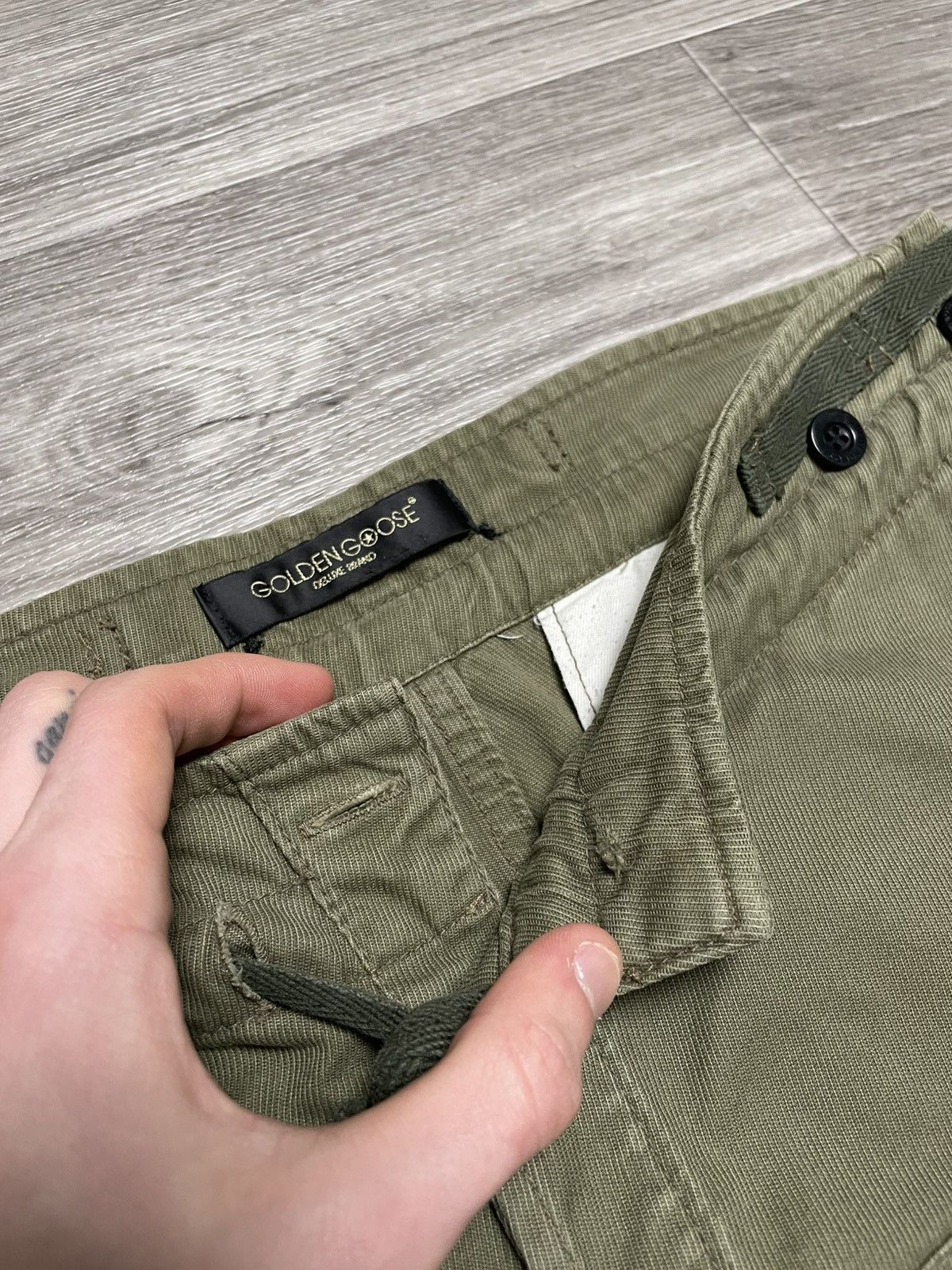 Golden Goose Archive Golden Goose Military Cargo Pants Adjustable Hem Size US 34 / EU 50 - 13 Thumbnail