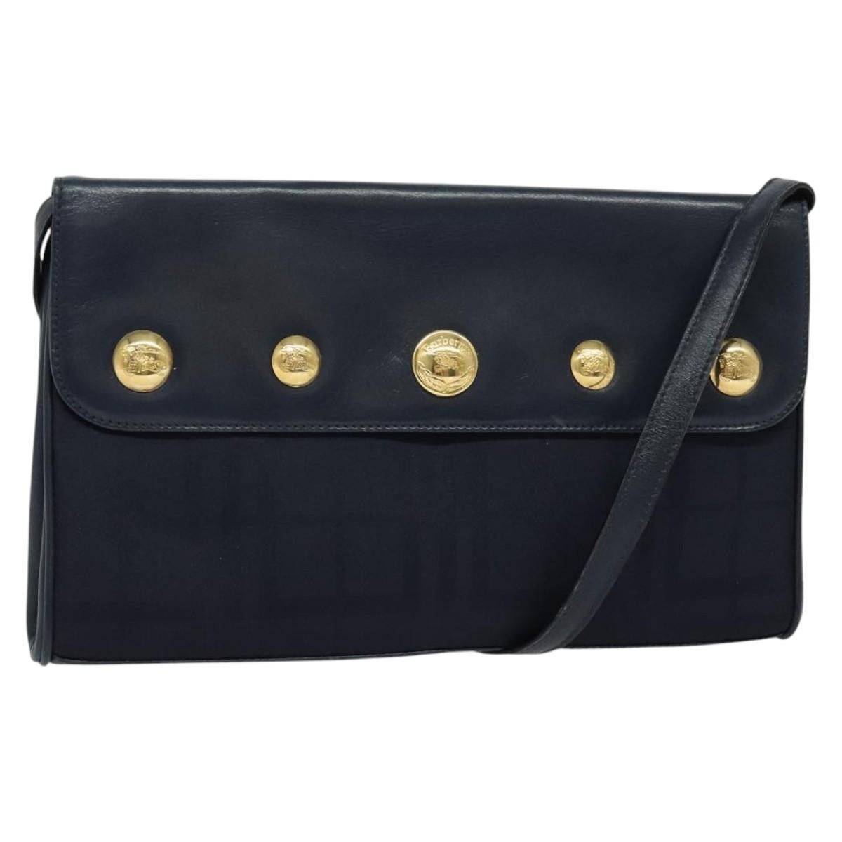 Burberry Flap Shoulder Bag Canvas