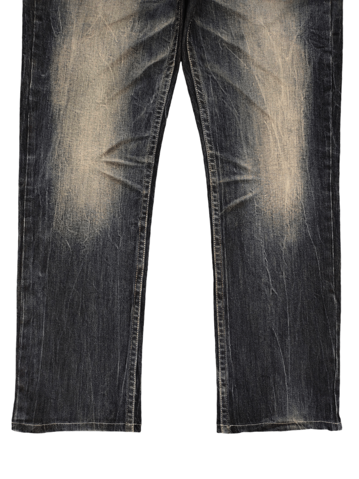 Artful Dodger Vintage Y2k Cloud 72 Embroidered Pocket Clawmark Faded Jeans Size US 36 / EU 52 - 12 Thumbnail