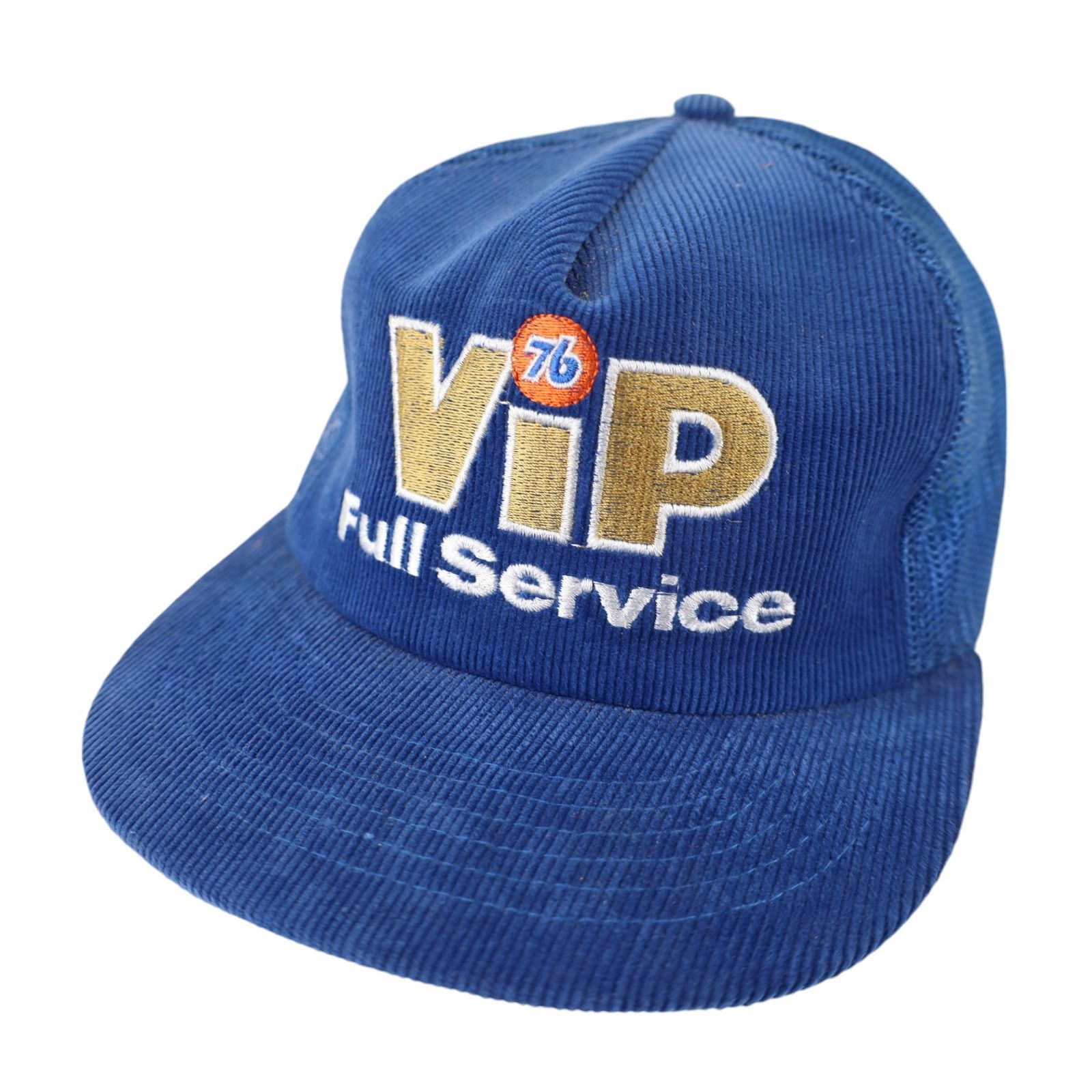Vintage Vintage 76 Gas Station VIP Spellout Corduroy Snapback Hat Size ONE SIZE - 1 Thumbnail