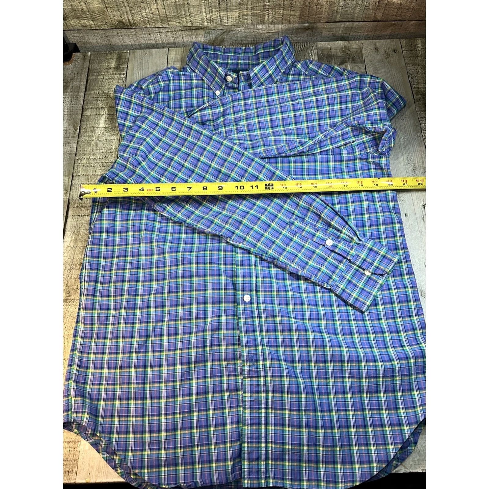 Ralph Lauren Ralph Lauren Button-Down XL Shirt Multicolor Plaid Long Sleeve Button-Up Size US XL / EU 56 / 4 - 4 Thumbnail