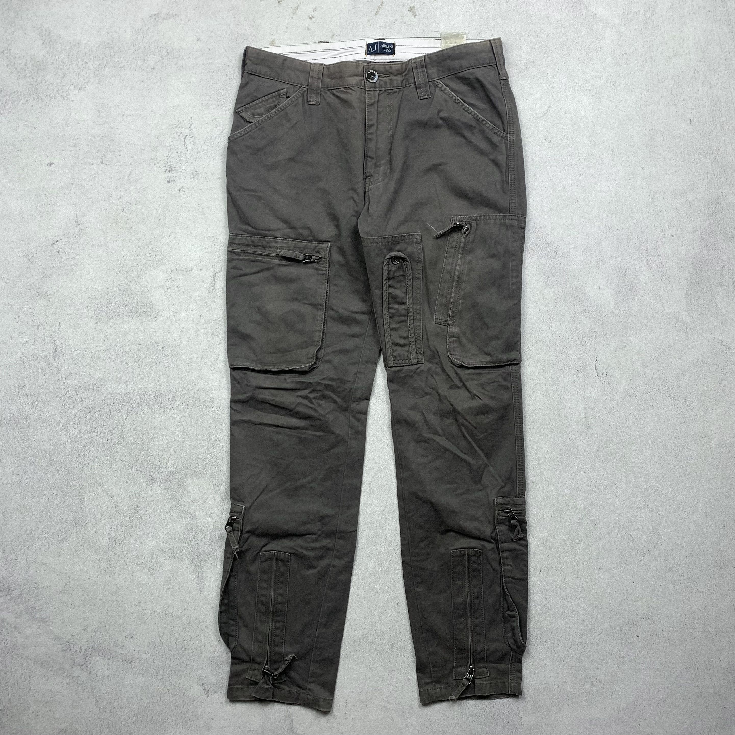 Armani Armani Jeans Multi Pocket Pants Cargo Biker Size US 32 / EU 48 - 1 Thumbnail