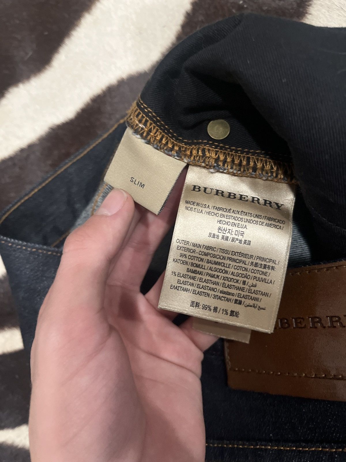 Burberry Burberry raw denim slim fit pants Size US 31 - 3 Thumbnail