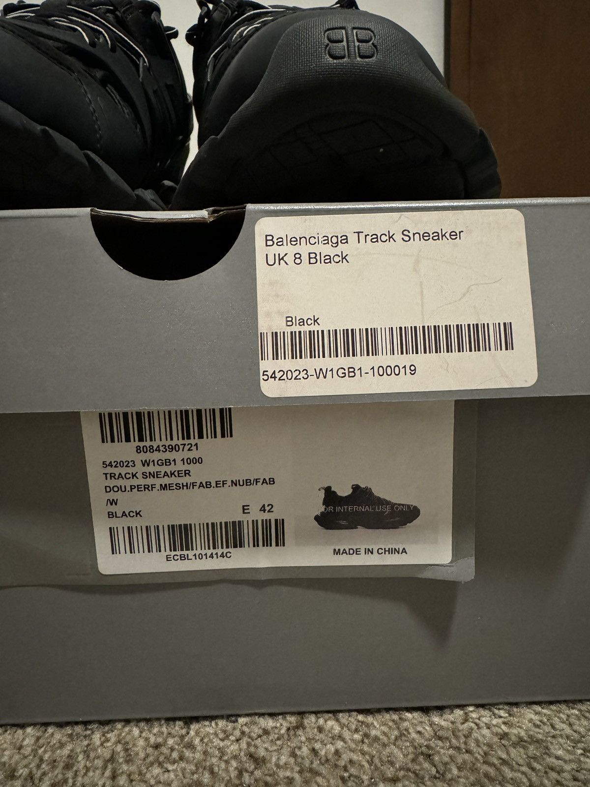 Balenciaga Balenciaga Track Sneakers Black Size 9 Size 42