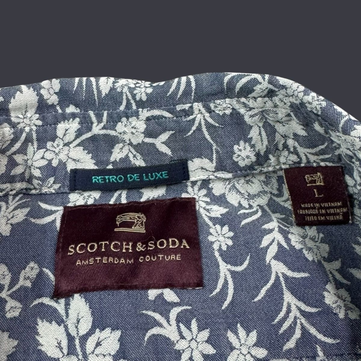 Scotch & Soda Scotch & Soda Retro De Luxe Floral Button Up Shirt Men's L Size US L / EU 52-54 / 3 - 4 Thumbnail