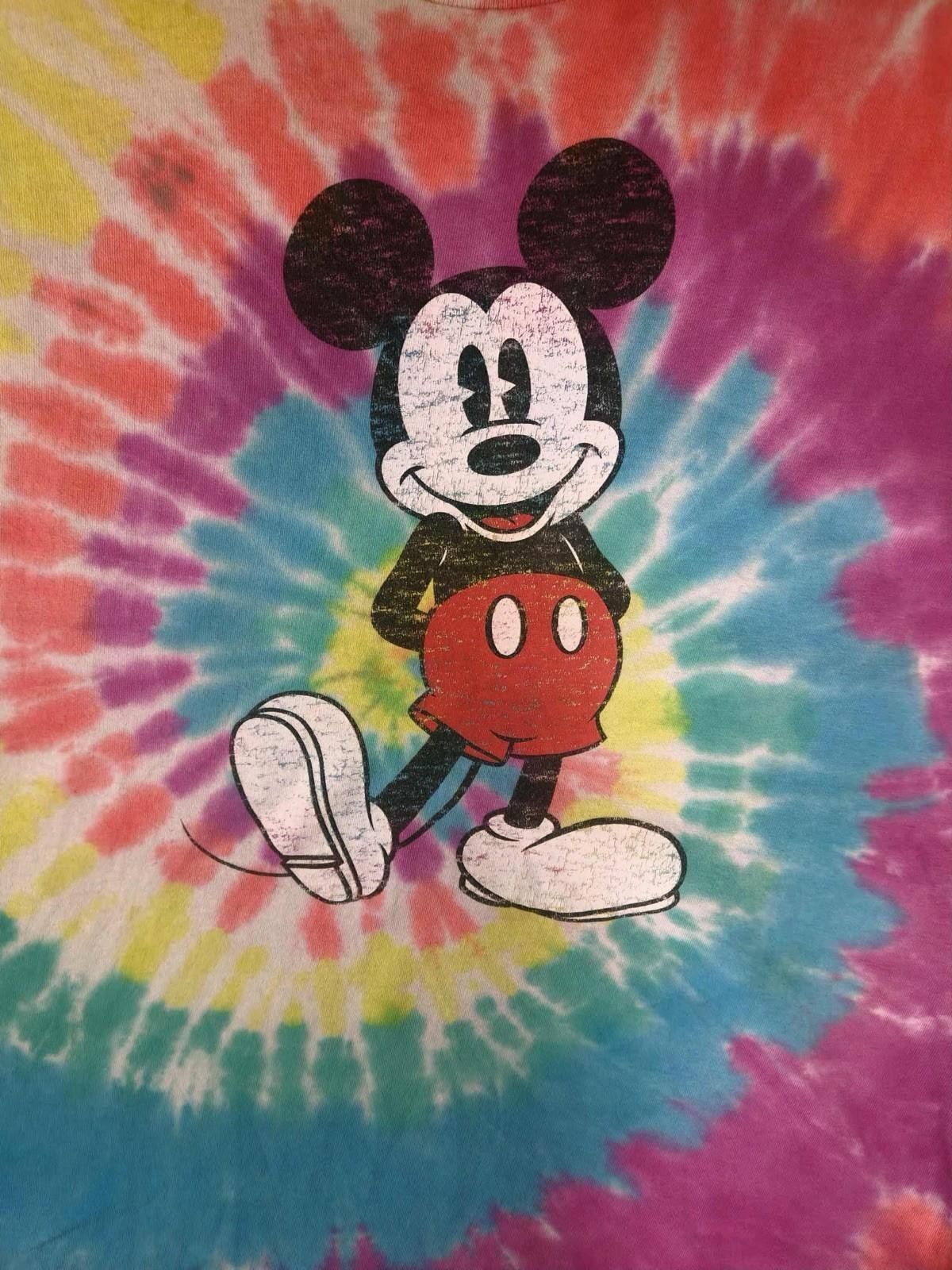 Other Vintage Disney Mickey Mouse Tie Dye XL Rainbow Spiral #3 Size US XL / EU 56 / 4 - 4 Thumbnail