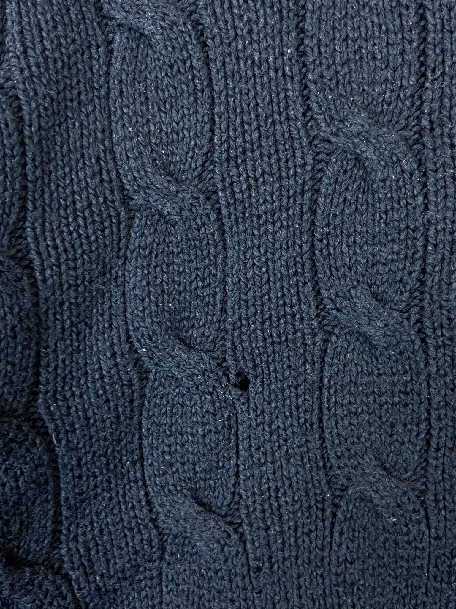 Ralph Lauren Sweater Ralph Lauren navy cable knit classic Size US M / EU 48-50 / 2 - 2 Thumbnail