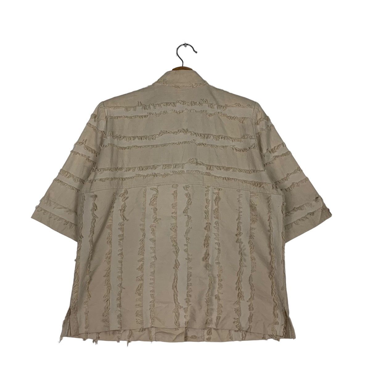 Japanese Brand LEOBOUSTYLE Made in Japan Short Sleeve Blouse #0535-C25 Size ONE SIZE - 7 Thumbnail