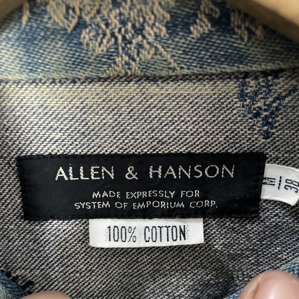 Japanese Brand Vintage Allen & Hanson Denim Jacket Size US M / EU 48-50 / 2 - 5 Thumbnail
