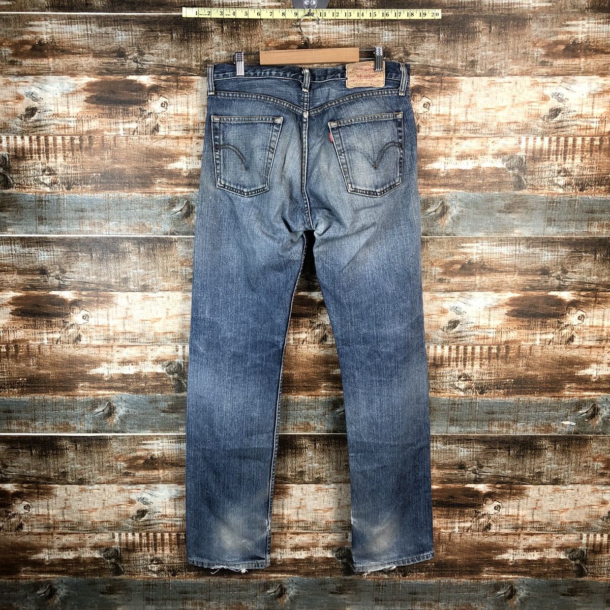 Levi's DL Levis 505 Blue vintage Denim Pants #C198 Size US 33 - 13 Thumbnail