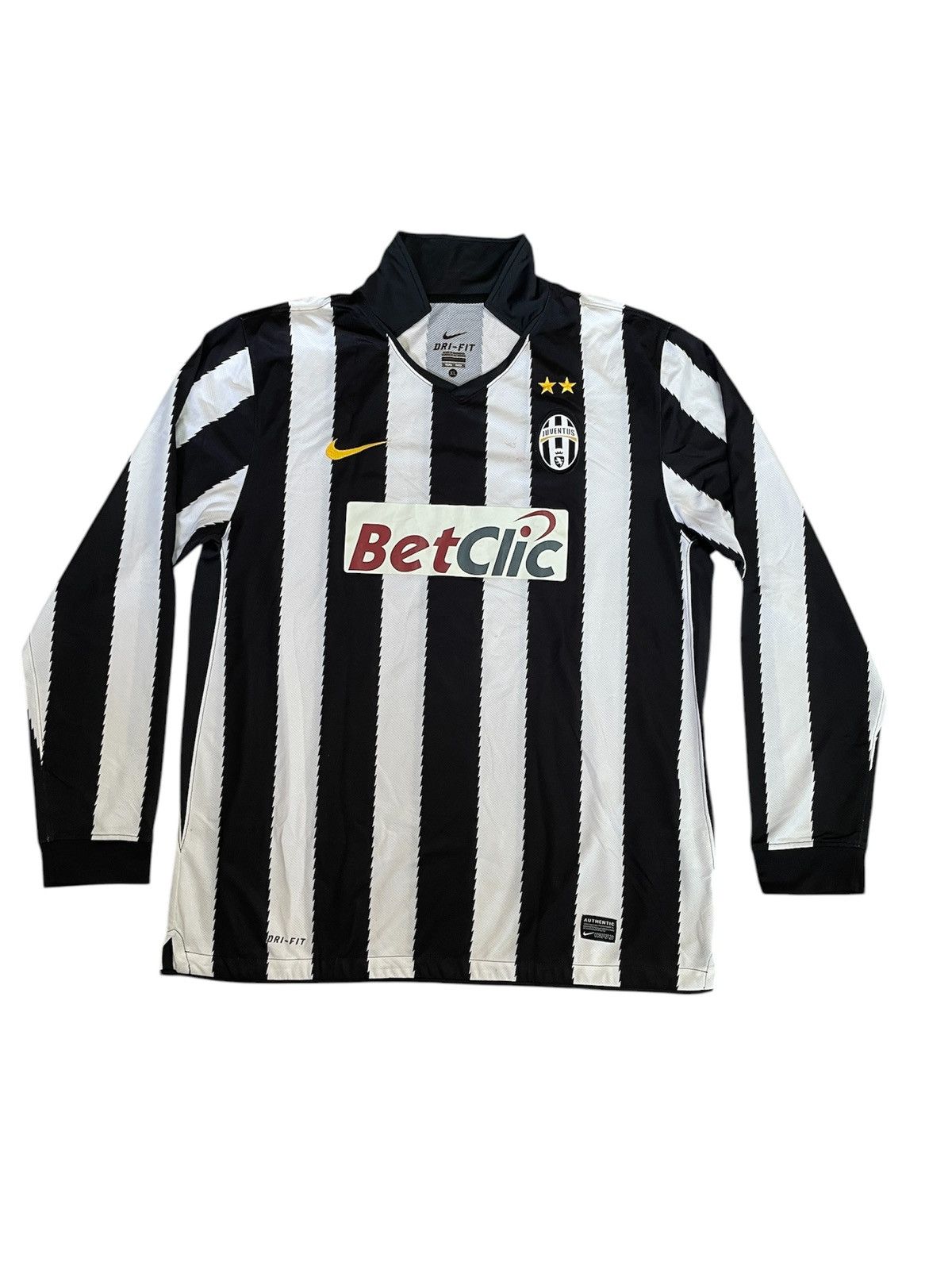 Nike 2011/12 JUVENTUS Vintage Nike LS Player Serie A Italy Pirlo Size US XL / EU 56 / 4 - 1 Thumbnail