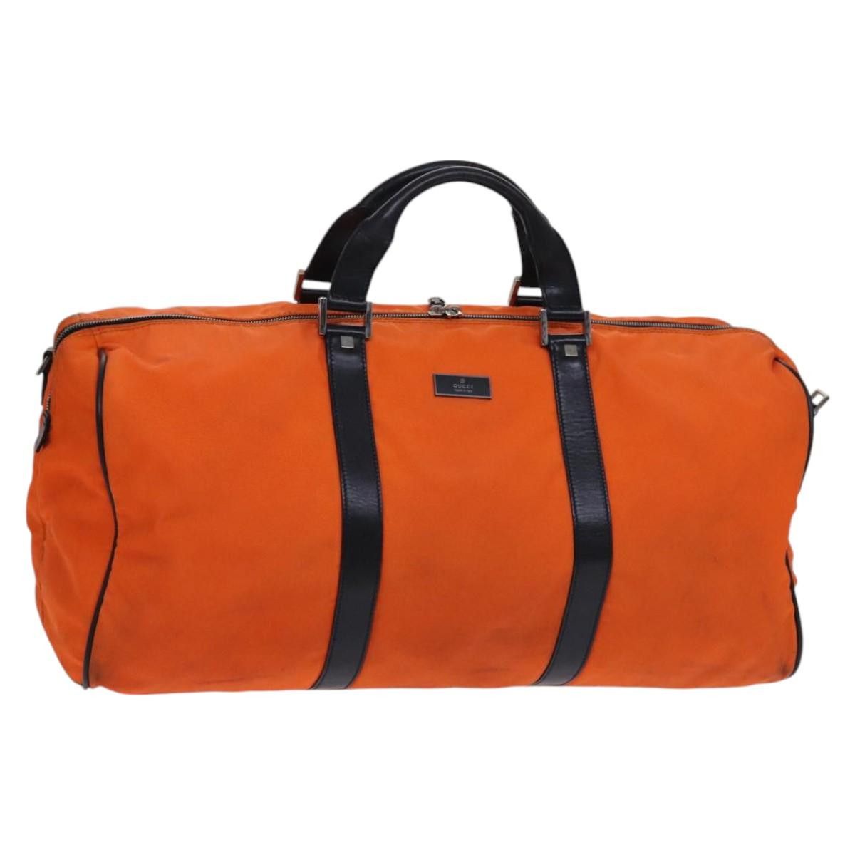 Gucci GUCCI Boston Bag Nylon Orange Black Size ONE SIZE - 1 Thumbnail