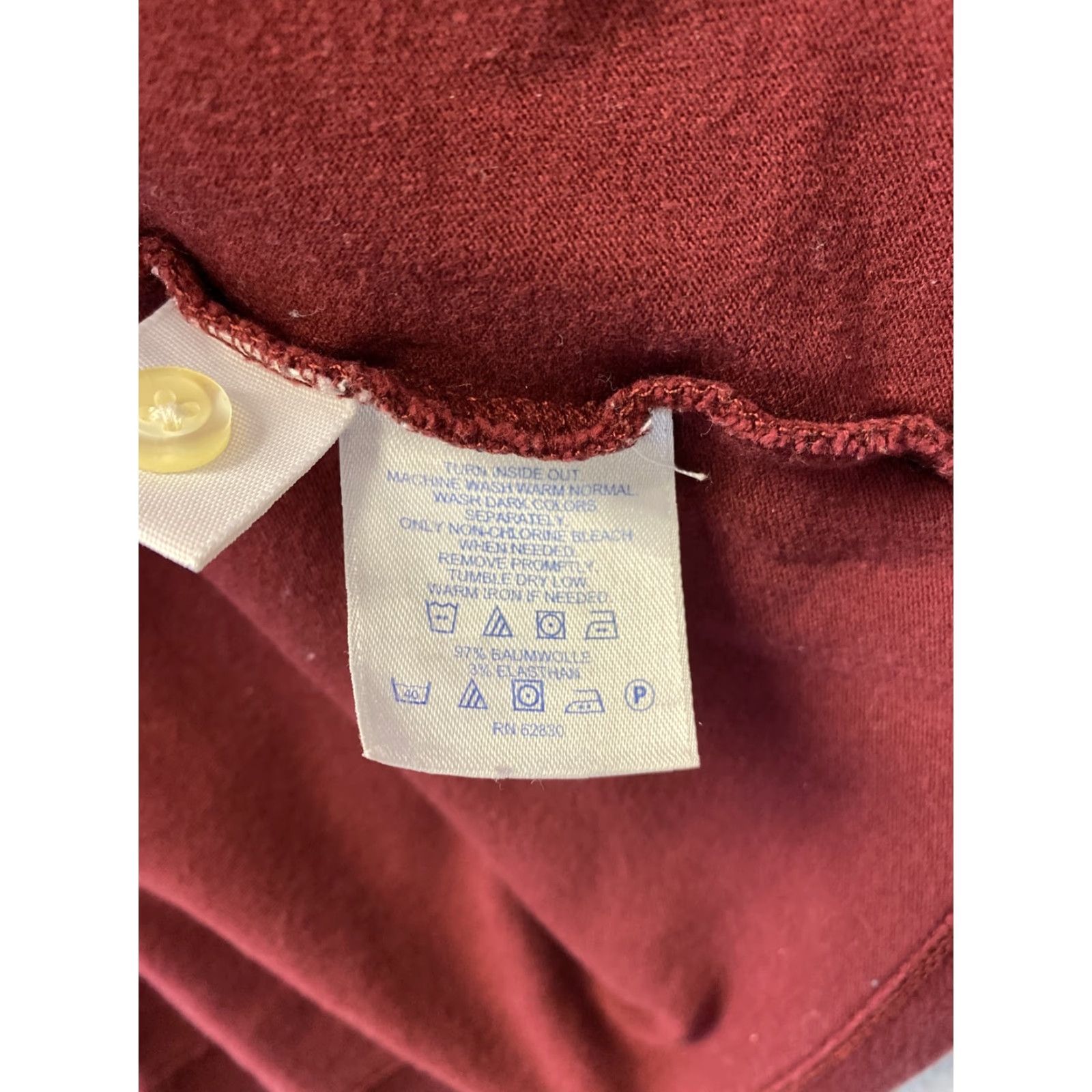 Lands' End VINTAGE? No. Lands' End Polo Shirt Women Regular Size S (Maroon) - Polo, Short Sleeve, Button-Front, Logo, Casual Top Size S / US 4 / IT 40 - 6 Thumbnail