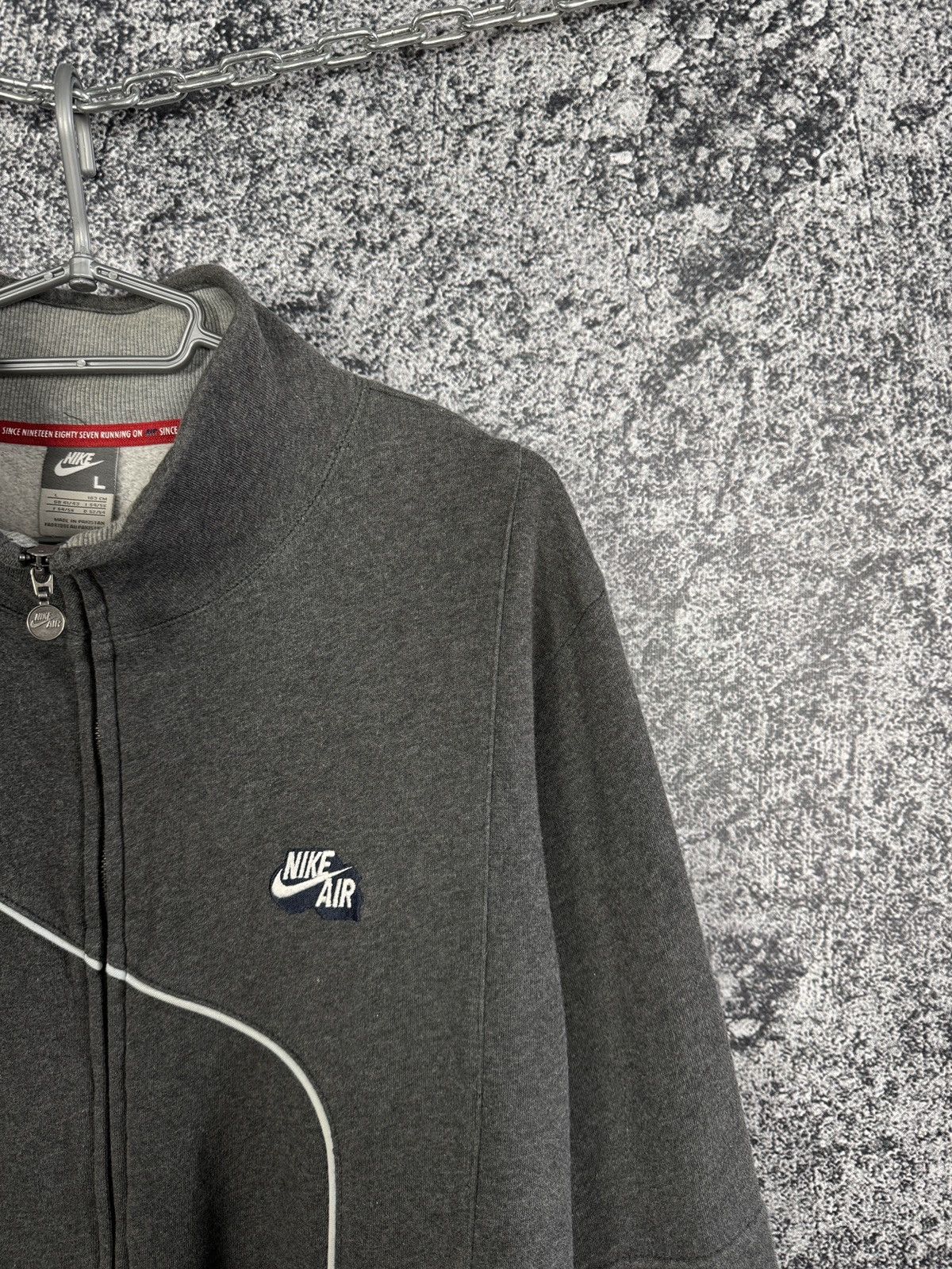 Nike Nike Air Full Zip Track Jacket Streetwear Vintage Size L Size US L / EU 52-54 / 3 - 2 Thumbnail