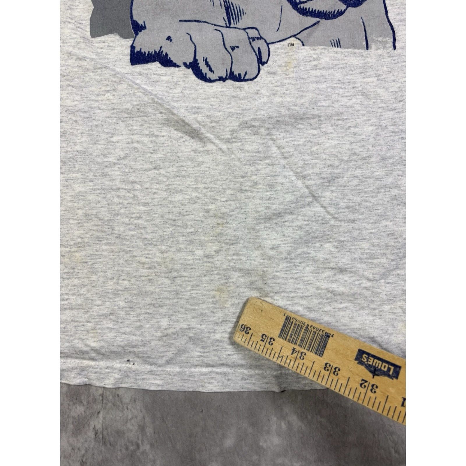 Penn VINTAGE Penn State University 90s Double Sided T Shirt Grey M Men Signal Size US M / EU 48-50 / 2 - 5 Thumbnail