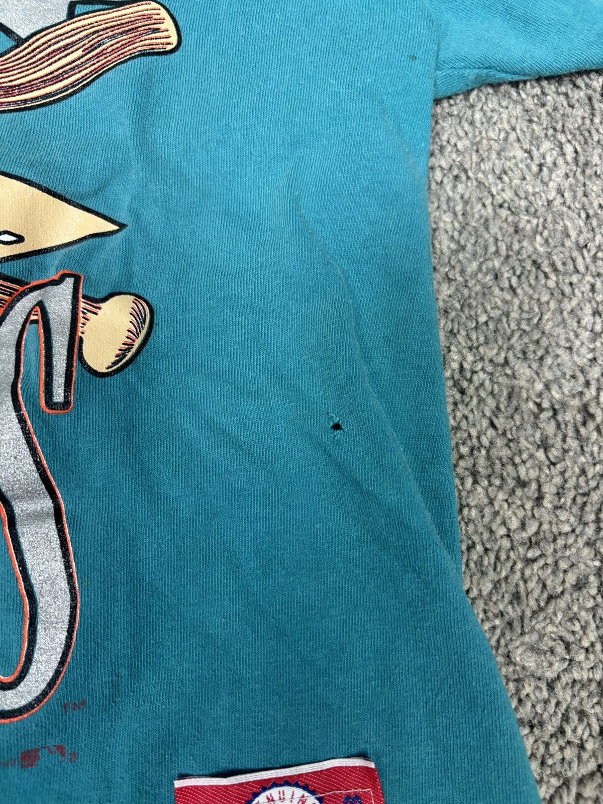 Nutmeg Vintage 1997 nutmeg teal florida marlins mlb tshirt Size US M / EU 48-50 / 2 - 6 Thumbnail