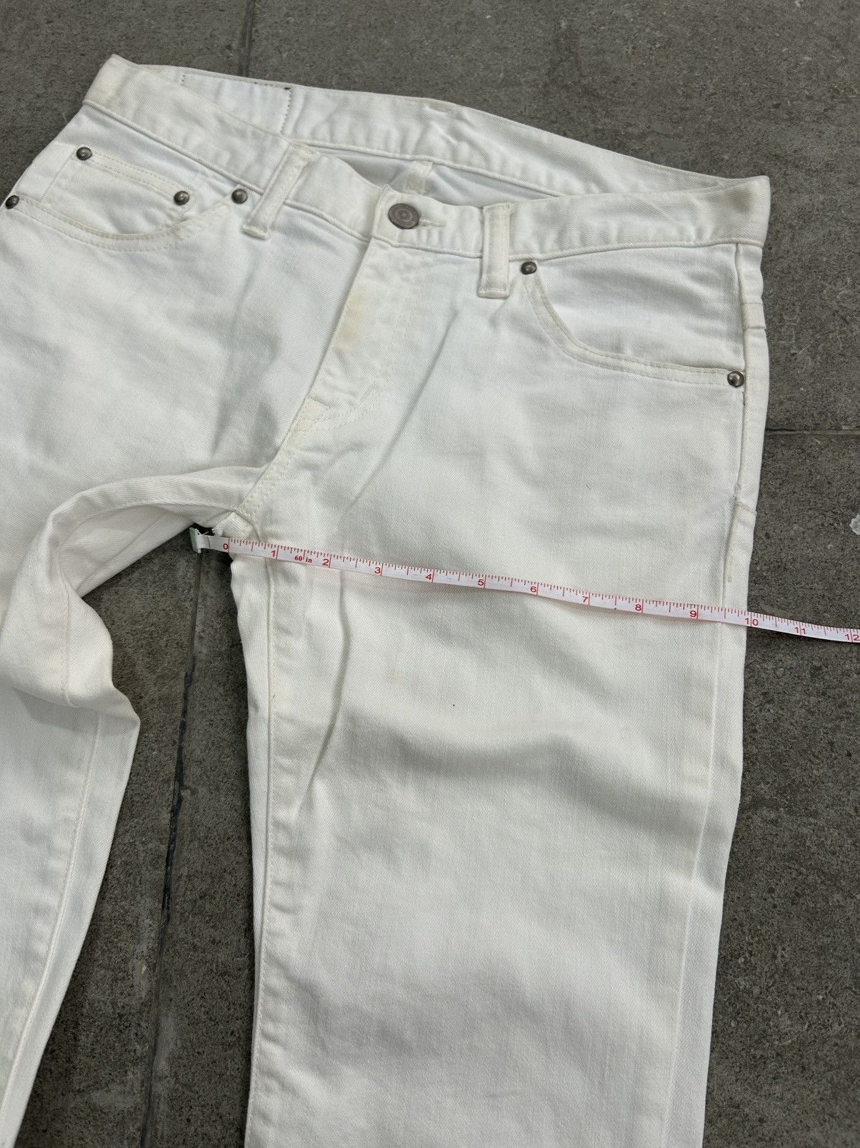 Tornado Mart Tornado Mart Zero Bootcut White Jeans Size US 31 - 17 Thumbnail