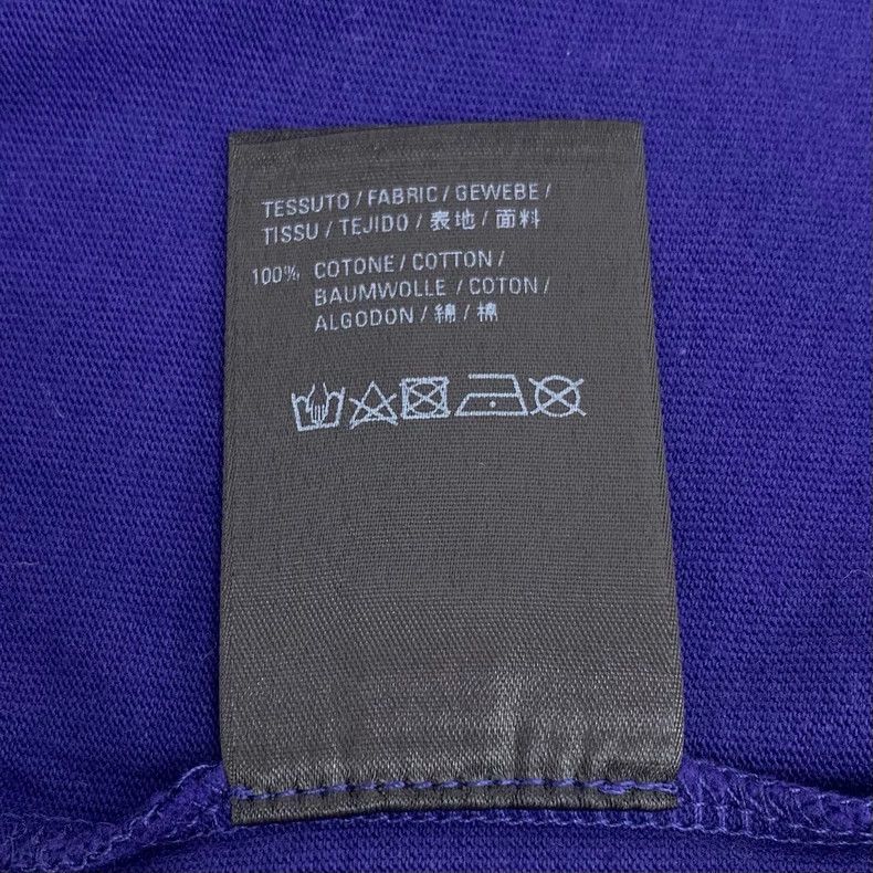 Balenciaga Balenciaga Navy logo monogrammed cotton crewneck short-sle Size US L / EU 52-54 / 3 - 7 Thumbnail