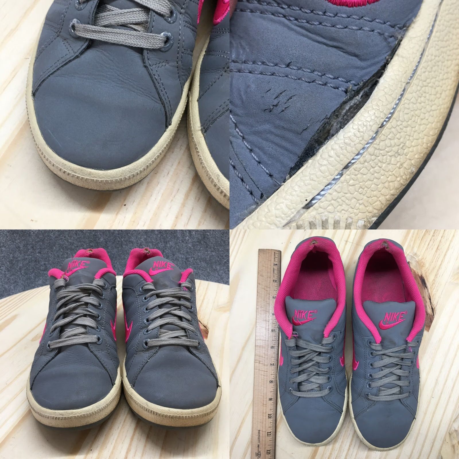 Nike Nike Sneaker Womens 9.5 Gray Court Traditions II Athletic Laced Up Casual Nike Court Shoes Women 9.5 Gray Size US 10 / IT 40 - 8 Thumbnail